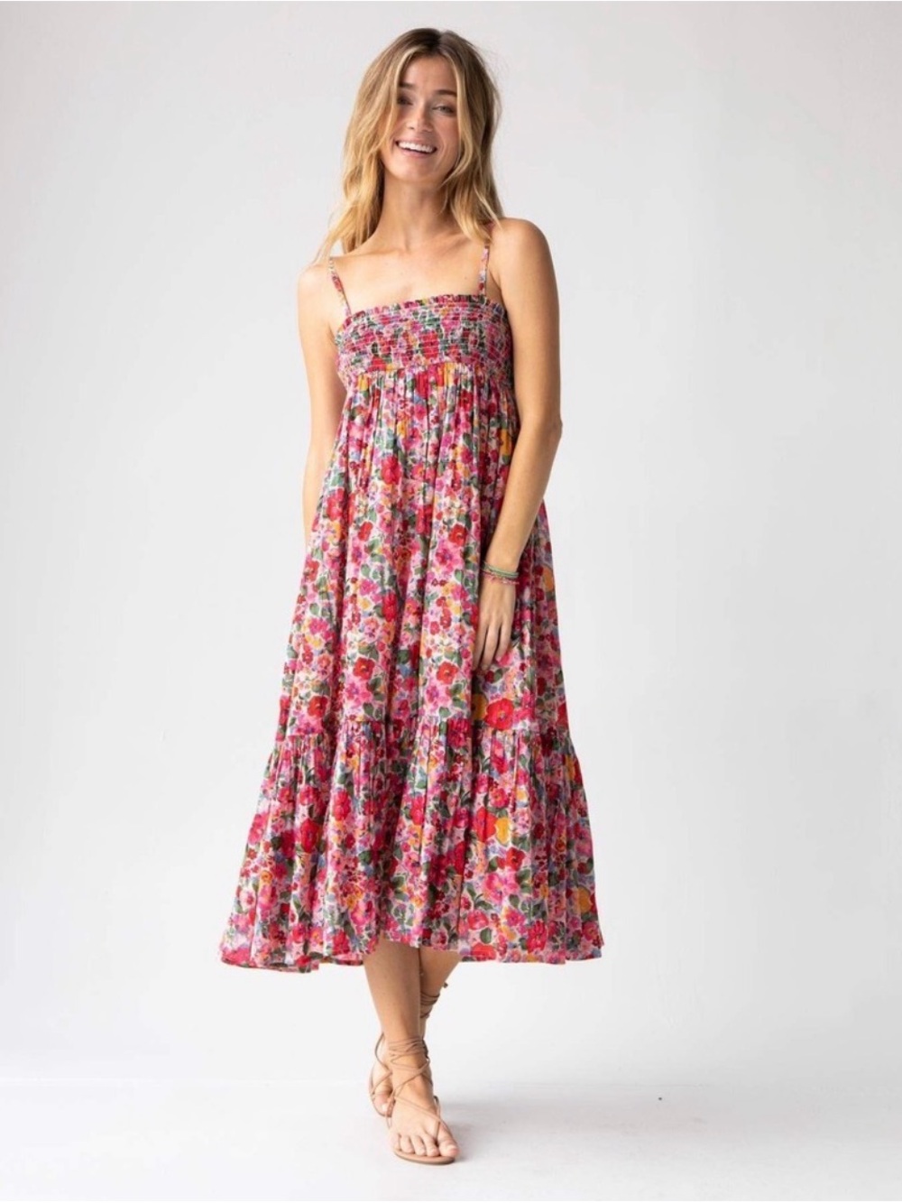 NATURAL LIFE Floral Maxi Skirt - Pink Multi - Picture 3 of 4